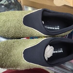 Merrell Winter Moc 3 1TRL Herb Green Suede Slip-On Shoes Mens Size 9 (J004753)